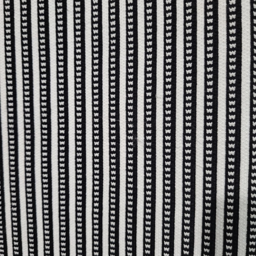 Aritzia Babaton Black & White Midi Bodycon Sculpt Knit Stripped Skirt Size Small - Picture 5 of 7